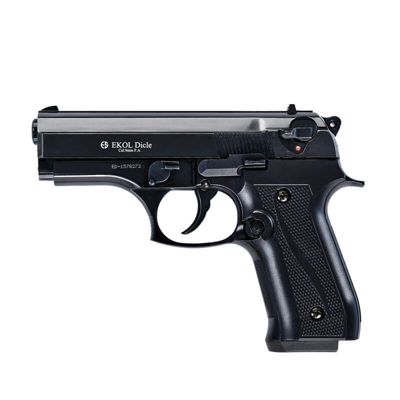 Pistola de Fogueo EKOL DICLE negra 9mm – Los Victorinos