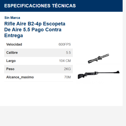 rifle-aire-b2-4p-escopeta-de-aire-55-pago-contra-entrega