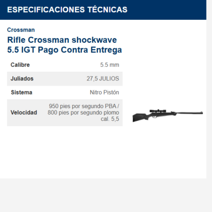 rifle-crossman-shockwave-55-igt-pago-contra-entrega