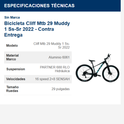bicicleta-cliff-mtb-29-muddy-1-ss-sr-2022---contra-entrega