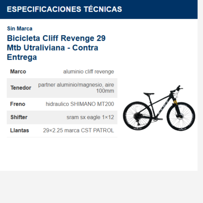 bicicleta-cliff-revenge-29-mtb-utraliviana---contra-entrega