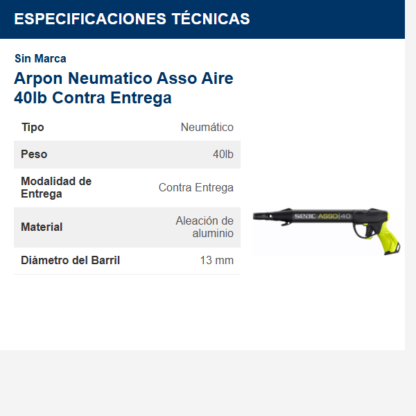 arpon-neumatico-asso-aire-40lb-contra-entrega