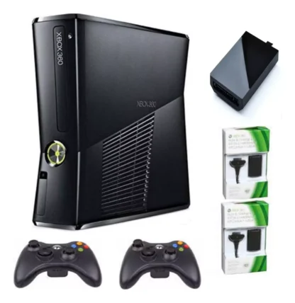 xbox 360 slim 50 50 juegos contra entrega