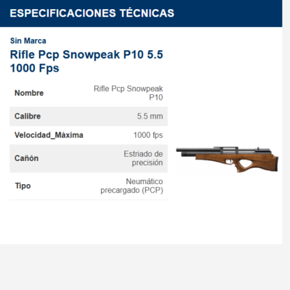 rifle-pcp-snowpeak-p10-55-1000-fps
