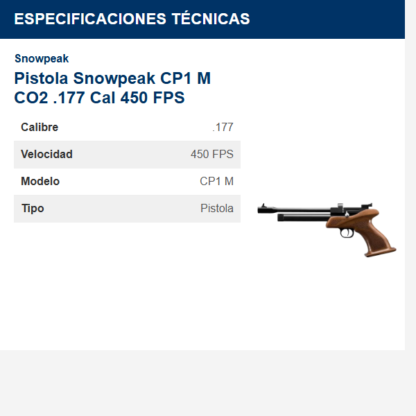 pistola-snowpeak-cp1-m-co2-177-cal-450-fps