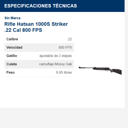 rifle-hatsan-1000s-striker-22-cal-800-fps
