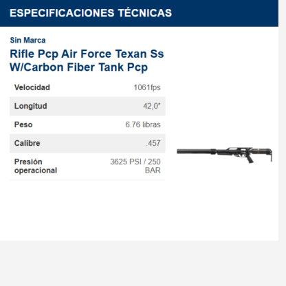 rifle-pcp-air-force-texan-ss-wcarbon-fiber-tank-pcp
