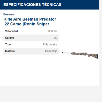 rifle-aire-beeman-predator-22-camo-ronin-sniper