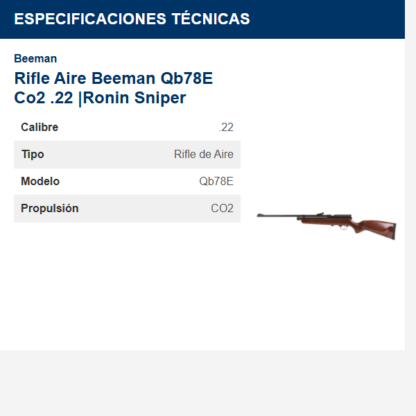 rifle-aire-beeman-qb78e-co2-22-ronin-sniper