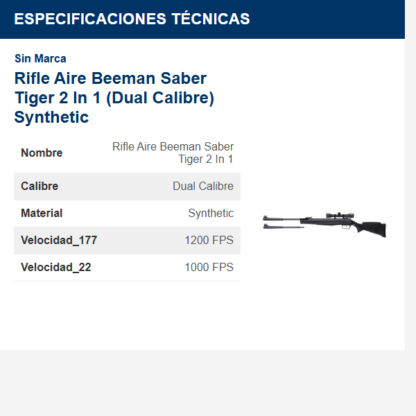 rifle-aire-beeman-saber-tiger-2-in-1-dual-calibre--synthetic