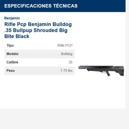 rifle-pcp-benjamin-bulldog-35-bullpup-shrouded-big-bite-black