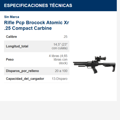 rifle-pcp-brocock-atomic-xr-25-compact-carbine