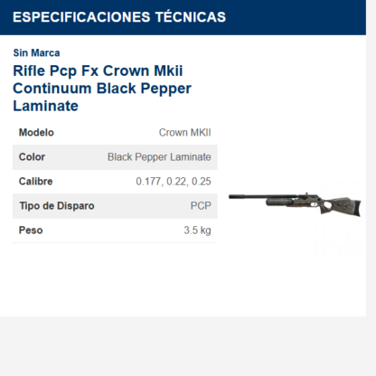 rifle-pcp-fx-crown-mkii-continuum-black-pepper-laminate
