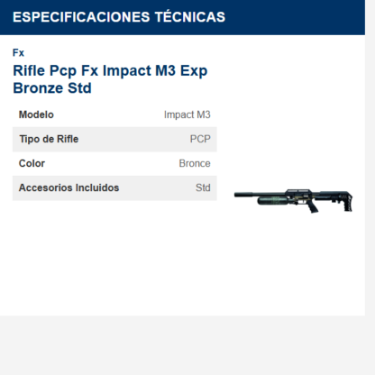 rifle-pcp-fx-impact-m3-exp-bronze-std