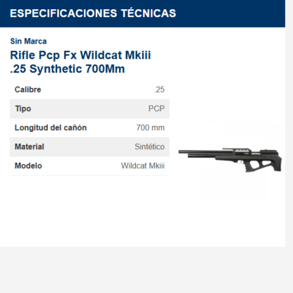 rifle-pcp-fx-wildcat-mkiii-25-synthetic-700mm