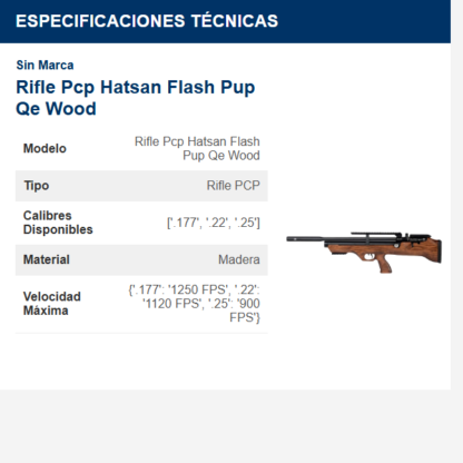 rifle-pcp-hatsan-flash-pup-qe-wood