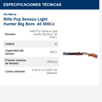 rifle-pcp-seneca-light-hunter-big-bore-45-500cc