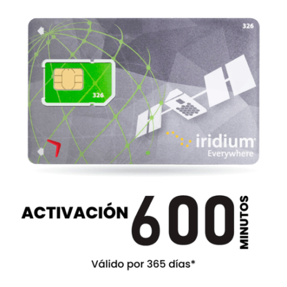 Activacion Telefonia Satelital Iridium 600 Minutos 365 d/v