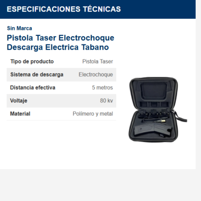 pistola-taser-electrochoque-descarga-electrica-tabano