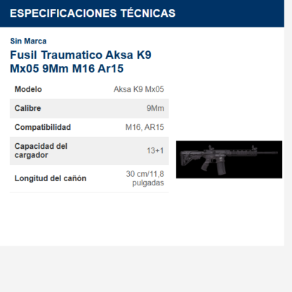 fusil-traumatico-aksa-k9-mx05-9mm-m16-ar15