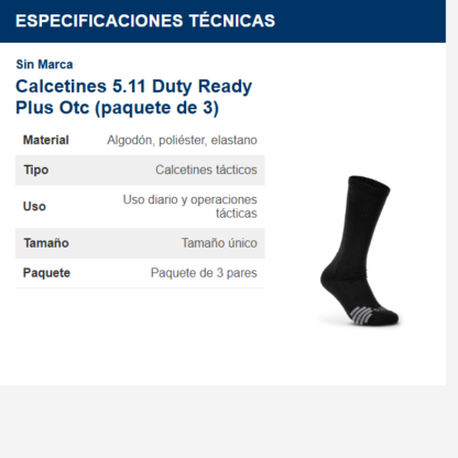 calcetines-511-duty-ready-plus-otc-paquete-de-3