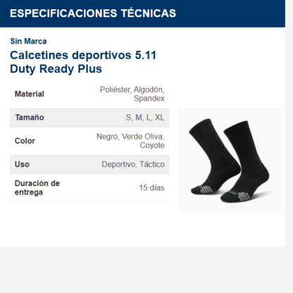 calcetines-deportivos-511-duty-ready-plus