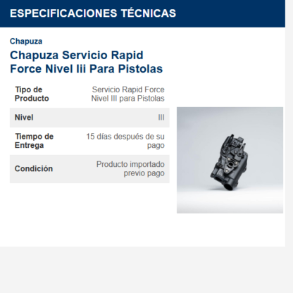 chapuza-----servicio-rapid-force-nivel-iii-para-pistolas