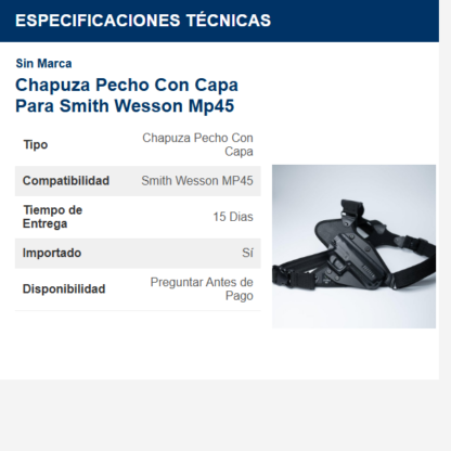 chapuza-----pecho-con-capa-para-smith-wesson-mp45