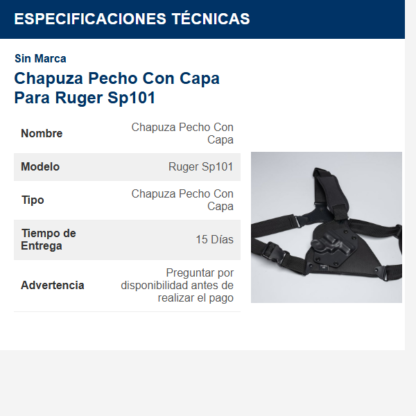 chapuza-----pecho-con-capa-para-ruger-sp101