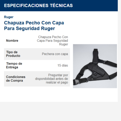 chapuza-----pecho-con-capa-para-seguridad-ruger