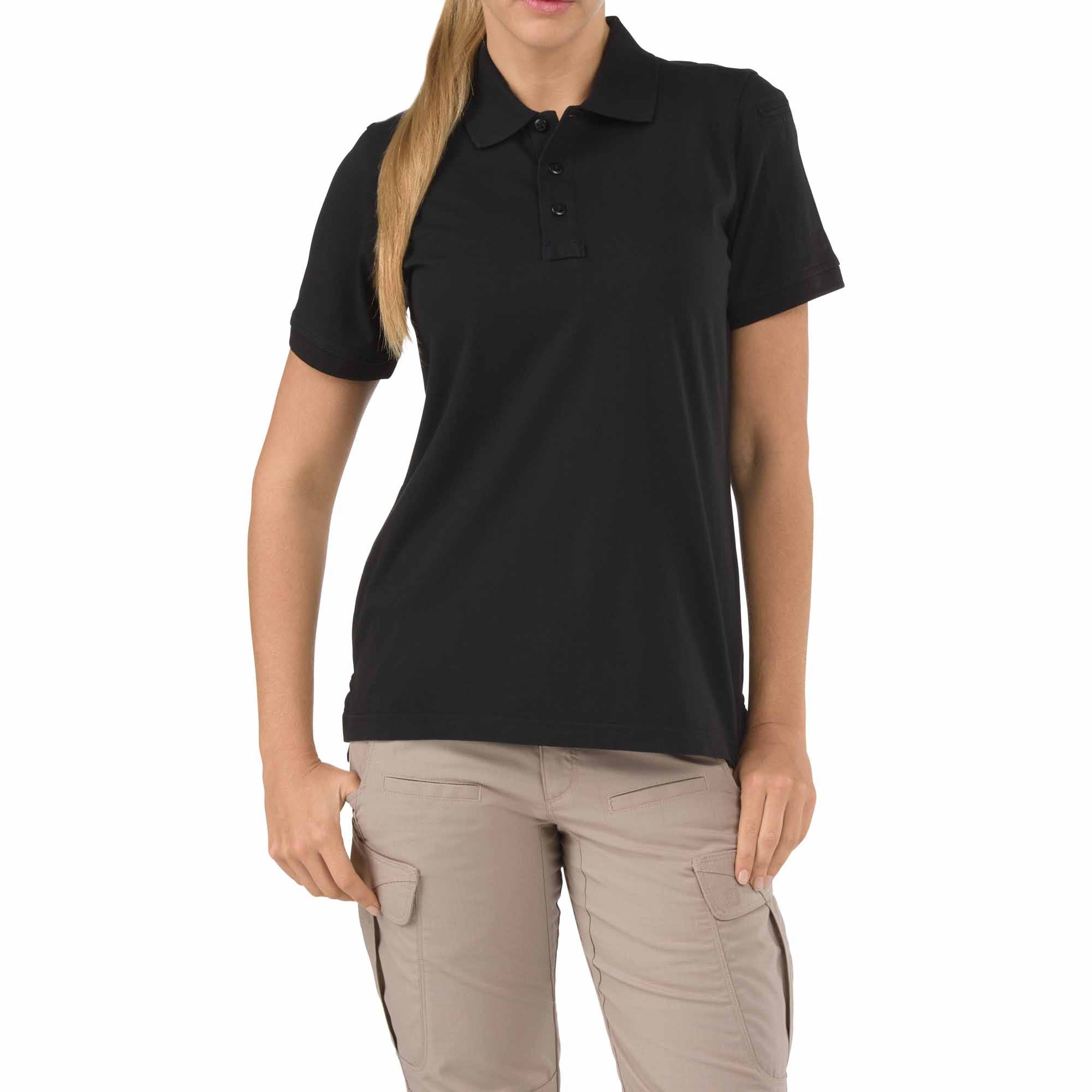 Polo de manga corta de jersey táctico 5.11 para mujer