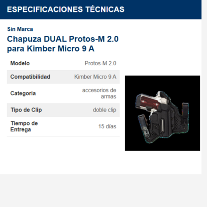 chapuza--dual-protos-m-20-para-kimber-micro-9-a