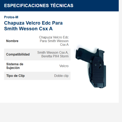 chapuza-----velcro-edc-para-smith-wesson-csx-a