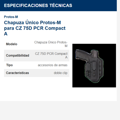 chapuza--único-protos-m-para-cz-75d-pcr-compact-a